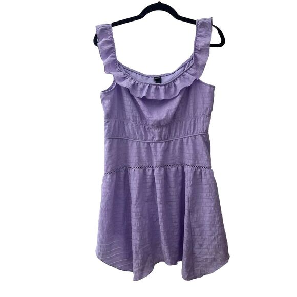 wild fable Dresses & Skirts - Wild Fable Womens Dress Skater Ruffle Tiered Skater‎ Baby Doll Size L NWT